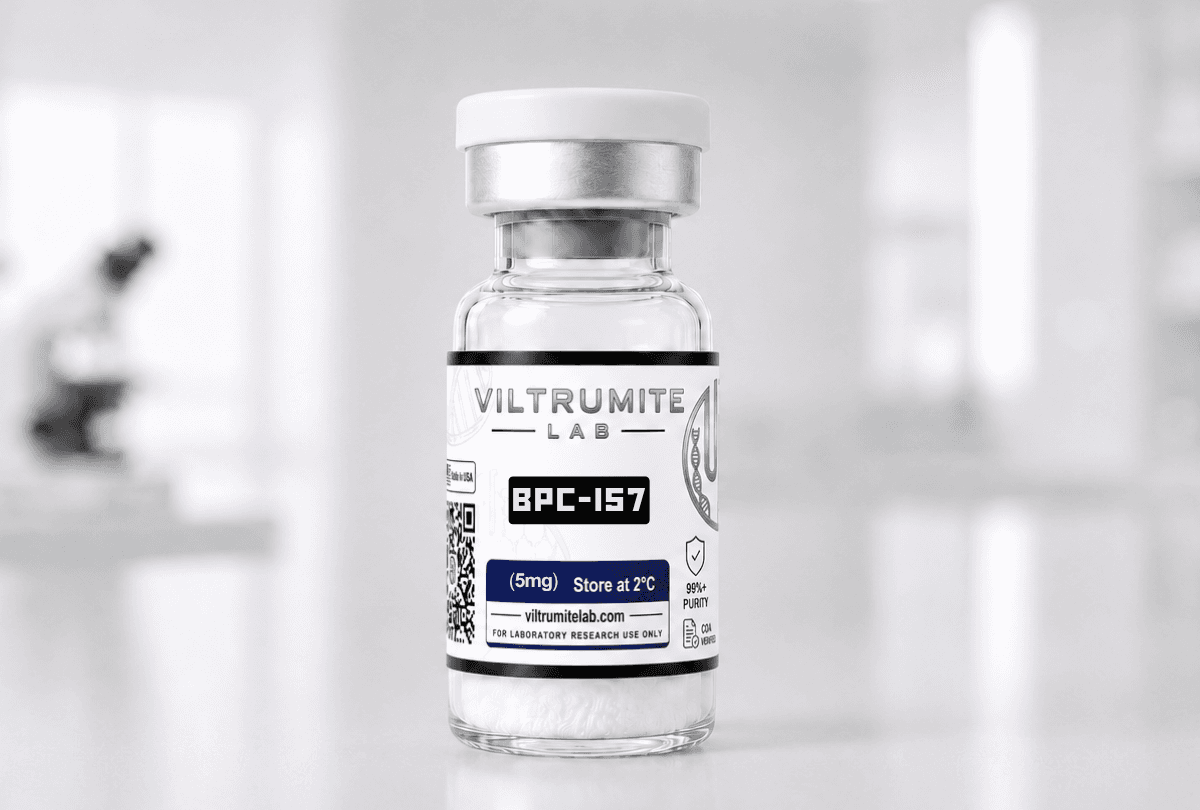 BPC-157 vial and packaging