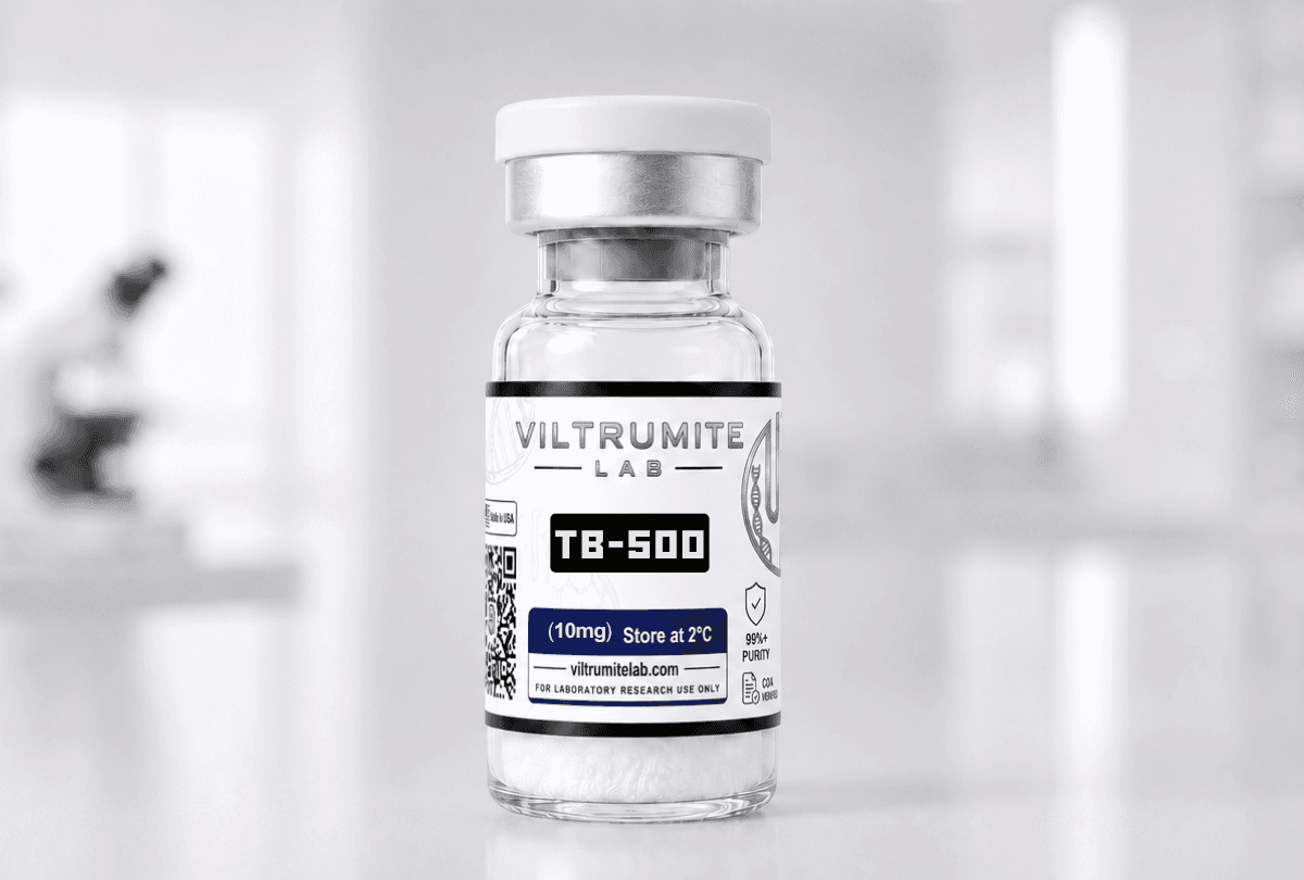 TB-500 vial and packaging
